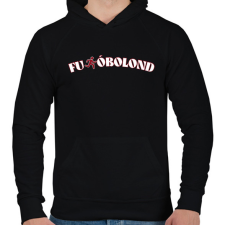 PRINTFASHION Futóbolond - Férfi kapucnis pulóver - Fekete férfi pulóver, kardigán