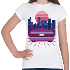 PRINTFASHION Future car - Női póló - Fehér