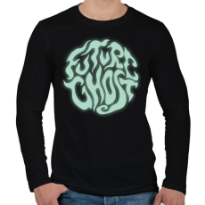 PRINTFASHION Future Ghost - Férfi hosszú ujjú póló - Fekete