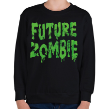 PRINTFASHION Future Zombie - Gyerek pulóver - Fekete gyerek pulóver, kardigán