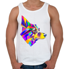 PRINTFASHION FuturPup 2.0 - Férfi atléta - Fehér