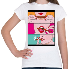 PRINTFASHION Füves csaj - Női póló - Fehér