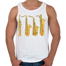 PRINTFASHION Fúvós hangszerek - Férfi atléta - Fehér