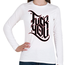 PRINTFASHION FYRedOutline-02-02 - Női hosszú ujjú póló - Fehér