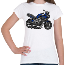 PRINTFASHION fz6kék - Női póló - Fehér női póló