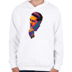 PRINTFASHION G-eazy - Gyerek kapucnis pulóver - Fehér