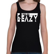 PRINTFASHION G-eazy I wanna rock - Női atléta - Fekete női trikó