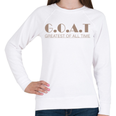 PRINTFASHION G.O.A.T - Női pulóver - Fehér