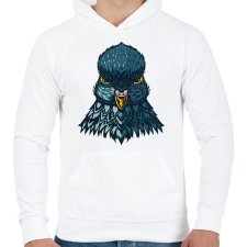 PRINTFASHION Galamb - Férfi kapucnis pulóver - Fehér férfi pulóver, kardigán