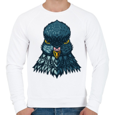 PRINTFASHION Galamb - Férfi pulóver - Fehér férfi pulóver, kardigán