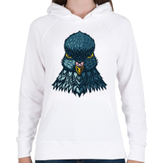 PRINTFASHION Galamb - Női kapucnis pulóver - Fehér