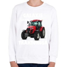PRINTFASHION Galaxis legjobb traktorosa - Gyerek pulóver - Fehér