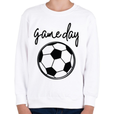 PRINTFASHION Game day - Gyerek pulóver - Fehér gyerek pulóver, kardigán