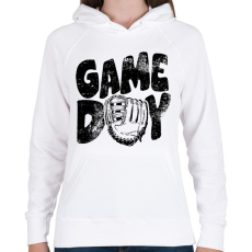 PRINTFASHION Game day - Női kapucnis pulóver - Fehér