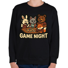 PRINTFASHION Game Night - Gyerek pulóver - Fekete gyerek pulóver, kardigán