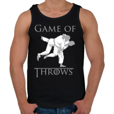 PRINTFASHION Game of Throws Judo Jiu-Jitsu - Férfi atléta - Fekete atléta, trikó