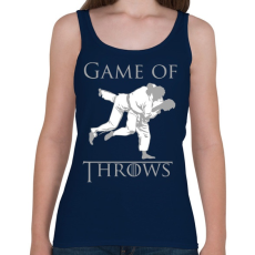PRINTFASHION Game of Throws Judo Jiu-Jitsu - Női atléta - Sötétkék