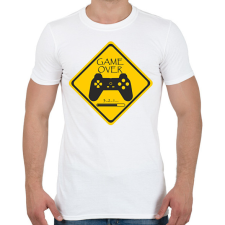 PRINTFASHION Game Over - Férfi póló - Fehér férfi póló