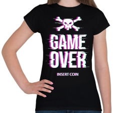 PRINTFASHION Game Over - Insert coin - Női póló - Fekete női póló