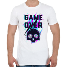 PRINTFASHION Game Over (világos) - Férfi póló - Fehér