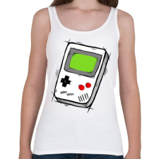 PRINTFASHION GameBoy - Női atléta - Fehér női trikó