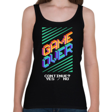 PRINTFASHION gameover - Női atléta - Fekete női trikó