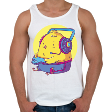 PRINTFASHION Gamer csirke - Férfi atléta - Fehér atléta, trikó