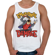 PRINTFASHION Gamer dühkitörés érzelmi károsult - Férfi atléta - Fehér atléta, trikó