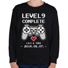 PRINTFASHION Gamer évforduló - fehér - Gyerek pulóver - Fekete gyerek pulóver, kardigán