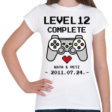PRINTFASHION Gamer évforduló - Női póló - Fehér