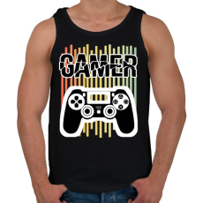 PRINTFASHION Gamer - Férfi atléta - Fekete