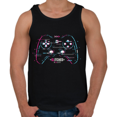PRINTFASHION gamer - Férfi atléta - Fekete