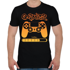 PRINTFASHION Gamer - Férfi póló - Fekete