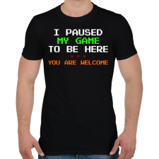 PRINTFASHION Gamer - Férfi póló - Fekete férfi póló