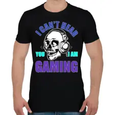 PRINTFASHION Gamer - Férfi póló - Fekete férfi póló