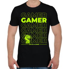 PRINTFASHION gamer - Férfi póló - Fekete