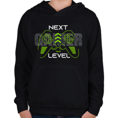 PRINTFASHION gamer - Gyerek kapucnis pulóver - Fekete
