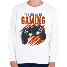 PRINTFASHION gamer - Gyerek pulóver - Fehér gyerek pulóver, kardigán