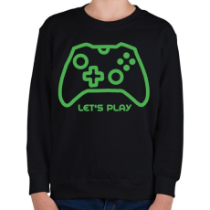 PRINTFASHION Gamer  - Gyerek pulóver - Fekete