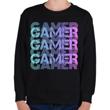 PRINTFASHION Gamer - Gyerek pulóver - Fekete gyerek pulóver, kardigán