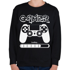 PRINTFASHION Gamer - Gyerek pulóver - Fekete gyerek pulóver, kardigán