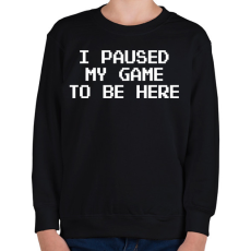 PRINTFASHION Gamer - Gyerek pulóver - Fekete