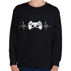 PRINTFASHION gamer - Gyerek pulóver - Fekete