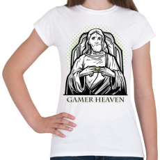 PRINTFASHION Gamer heaven - Női póló - Fehér