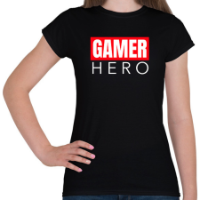 PRINTFASHION GAMER HERO - Női póló - Fekete női póló