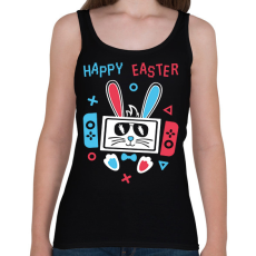 PRINTFASHION Gamer húsvét - Női atléta - Fekete