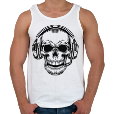 PRINTFASHION gamer koponya - Férfi atléta - Fehér