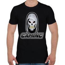 PRINTFASHION Gamer koponya - Férfi póló - Fekete