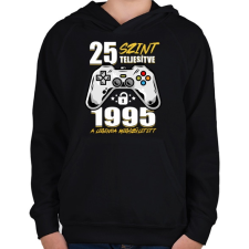 PRINTFASHION Gamer Legenda - Gyerek kapucnis pulóver - Fekete gyerek pulóver, kardigán