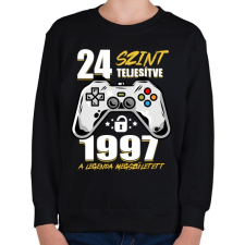 PRINTFASHION Gamer Legenda - Gyerek pulóver - Fekete gyerek pulóver, kardigán